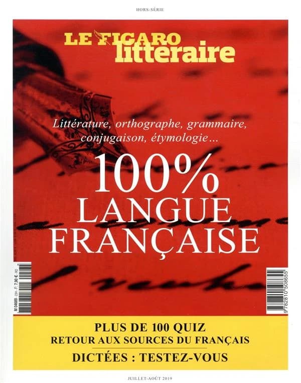 100% langue française ; littérature, orthographe, grammaire, conjugaison, ethymologie... plus de 100 quiz retour aux sources du français