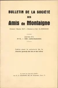 Bulletin de la société internationale des amis de Montaigne n.15 : IV ; 1968-3