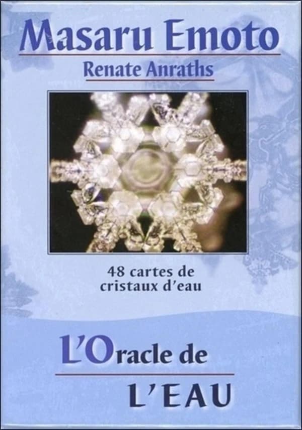 L'oracle de l'eau ; coffret ; 48 cartes de cristaux d'eau