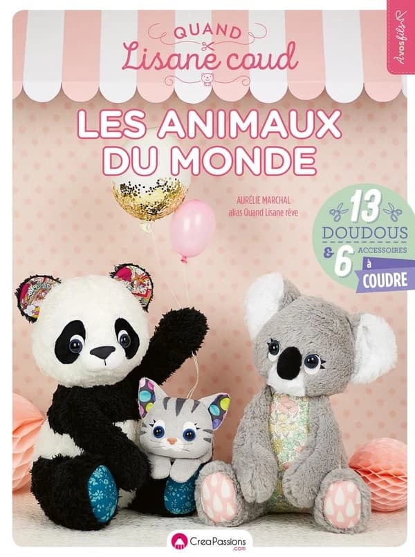 Quand Lisane coud : les animaux du monde