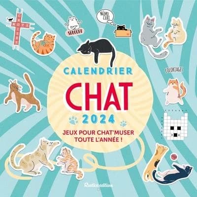 Calendrier Chats : Jeux pour chat'muser toute l'année !