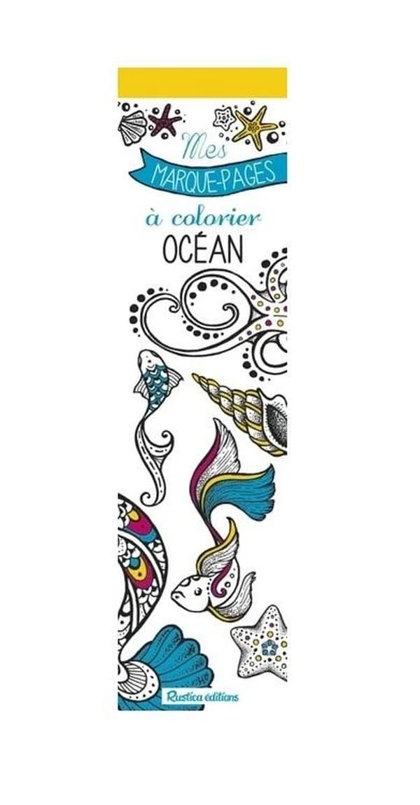 Mes marques-pages à colorier : Océan