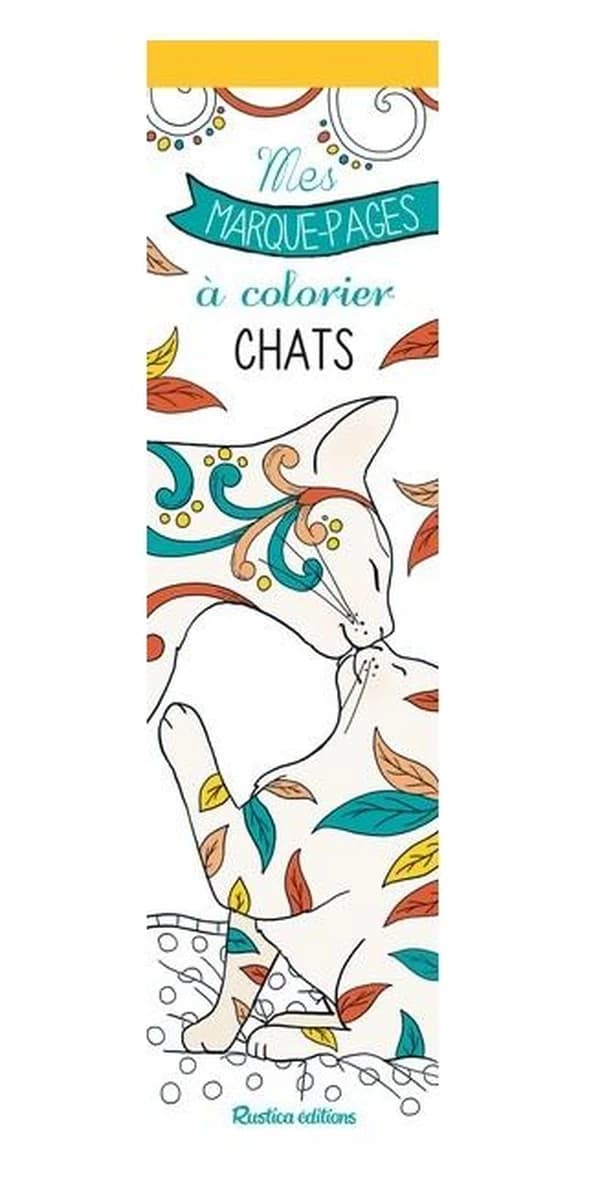 Chats : Mes marque-pages à colorier