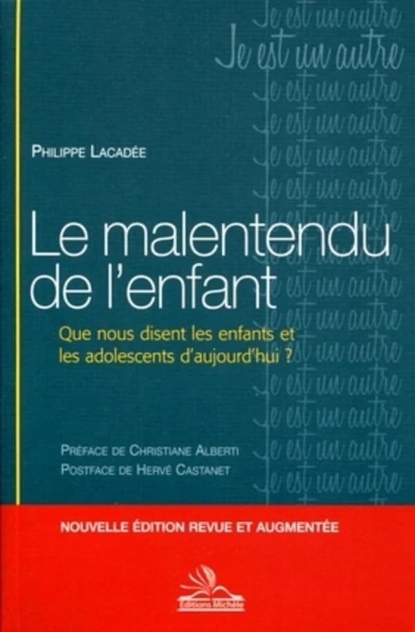 Le malentendu de l'enfant : que nous disent les enfants et les adolescents d'aujourd'hui ? ([Nouvelle éd. revue et augmentée]) Philippe Lacadée ; [préface par Christiane Alberti] ; [postface par Hervé Castanet]