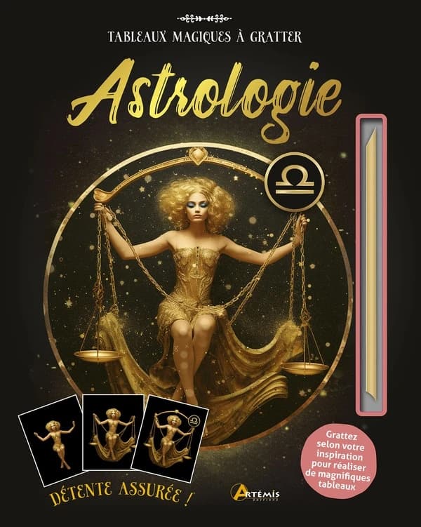 Tableaux magiques à gratter : Astrologie
