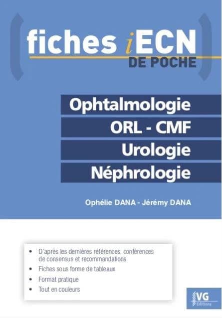 Fiches iecn de poche ophtalmologie orl uro nephro