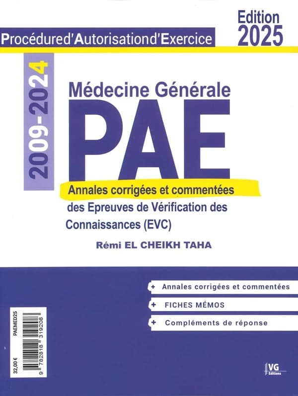 Médecine générale. 2009-2024 (Éd. 2025) Rémi El Cheikh Taha ; avec la collaboration de Chanaz El Cheikh Taha
