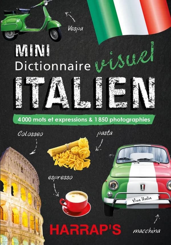 Mini dictionnaire visuel italien : 4000 mots et expressions & 1850 photographies