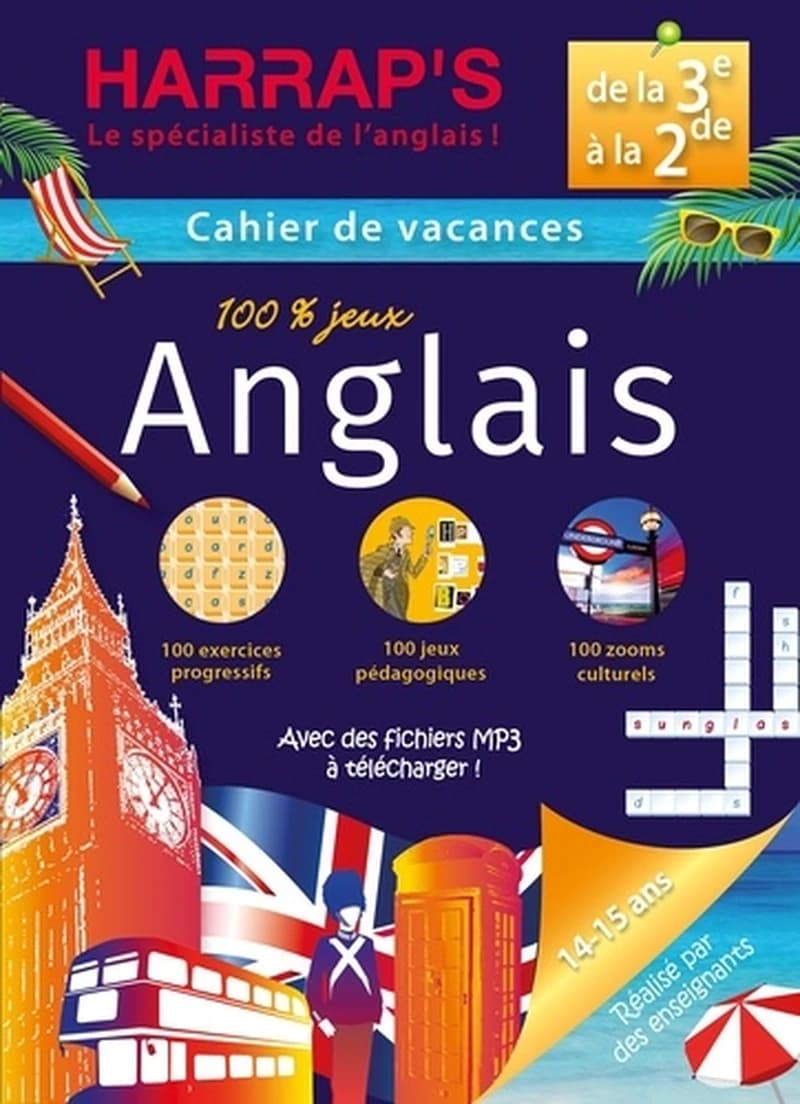 Harrap's cahier de vacances : de la 3e à la seconde