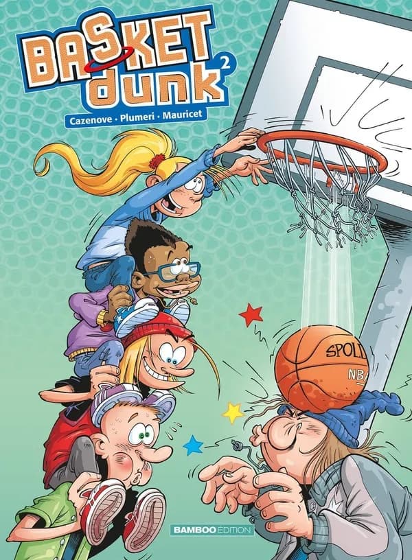 Basket dunk. 2 (Nouvelle éd. avec bonus) scénario, Christophe Cazenove, Arnaud Plumeri ; dessins, Mauricet ; couleurs, Benoît Bekaert