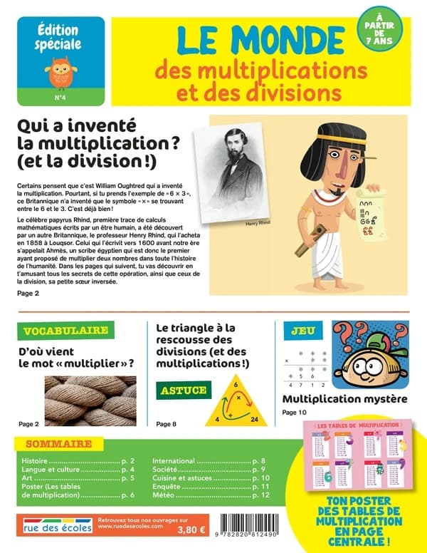 édition spéciale ; le monde des multiplications et des divisions