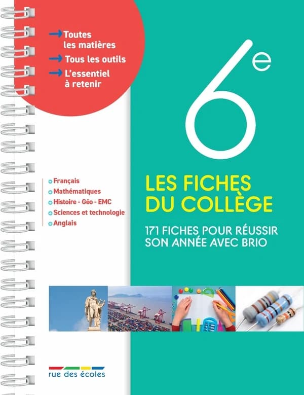 Les fiches du collège : 6e