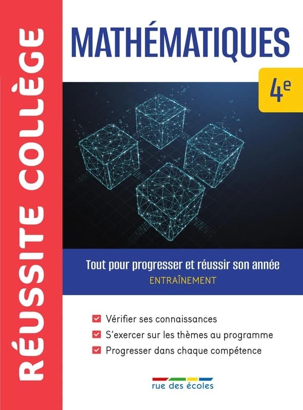 Réussite collège : mathématiques ; 4e ; tout pour progresser et réussir son année