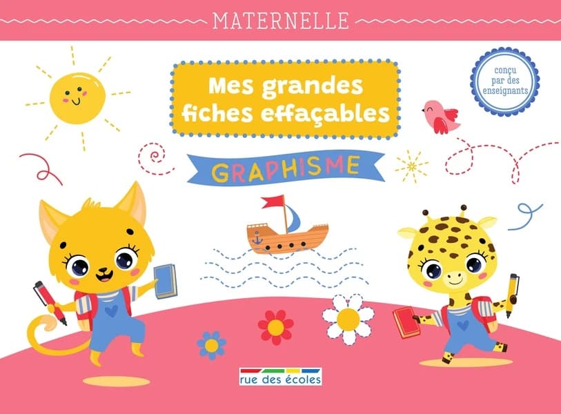 Mes grandes fiches d'entraînement effaçables : graphisme