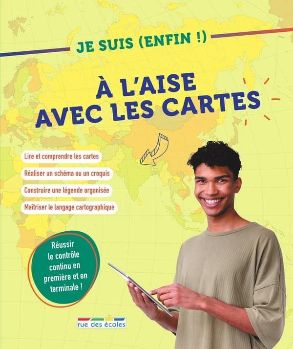 Je suis (enfin !) à l'aise avec les cartes : [réussir le contrôle continu en première et en terminale !]