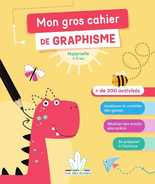 Mon gros cahier de graphisme : Maternelle ; + de 200 activités
