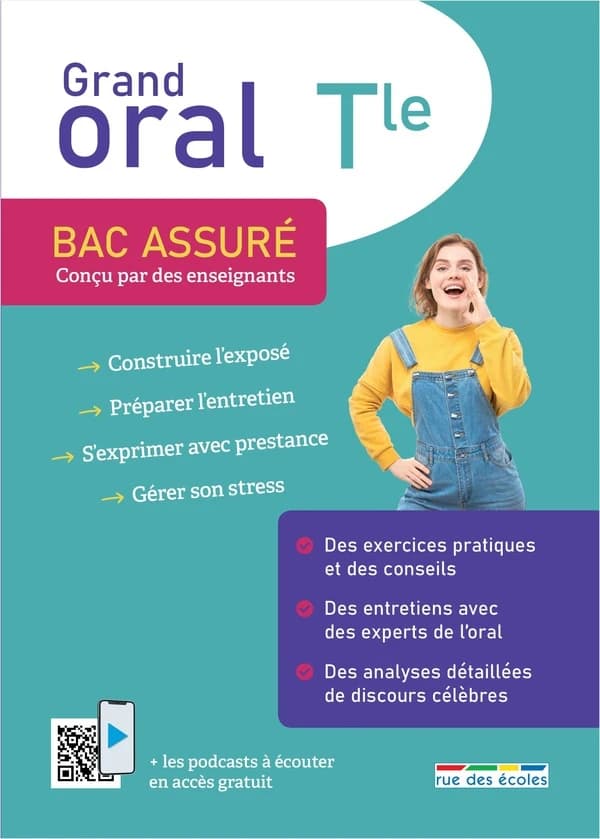 Bac assuré : Grand oral : Terminale ; Tout pour s'entraîner à l'oral du bac + des ressources numériques
