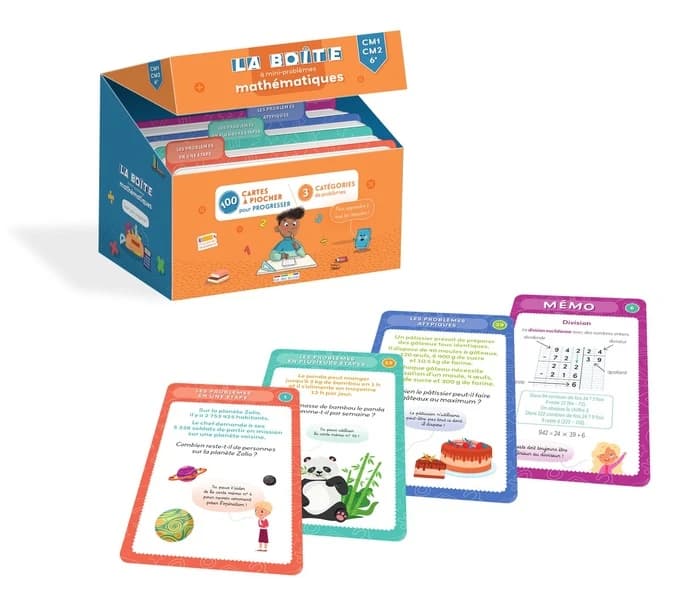 La boîte à mini-problèmes mathématiques : CM1-CM2-6e ; 100 cartes à piocher pour progresser