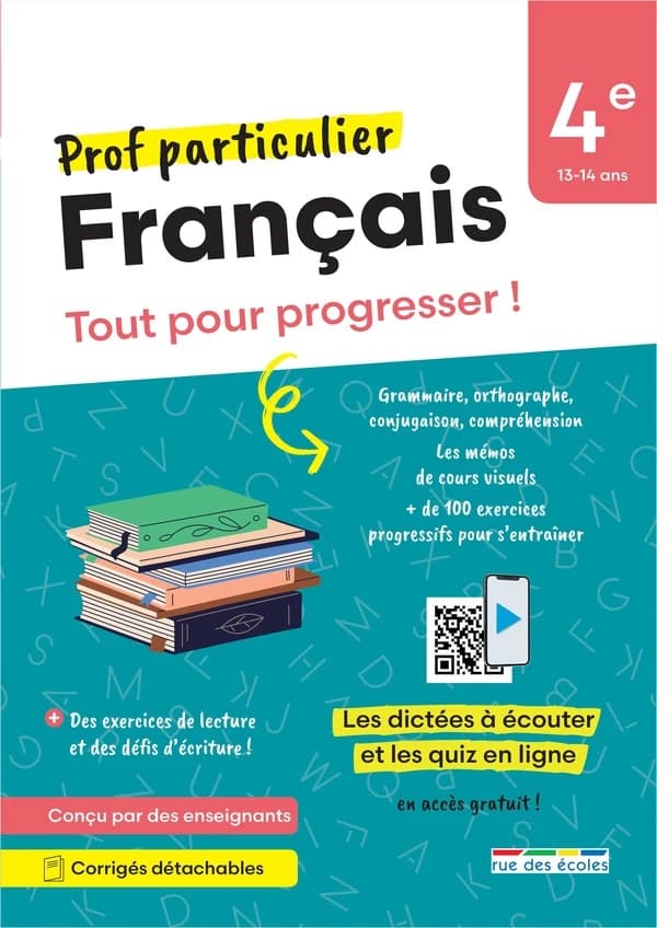 Prof particulier : Français : 4e ; Tout pour progresser !