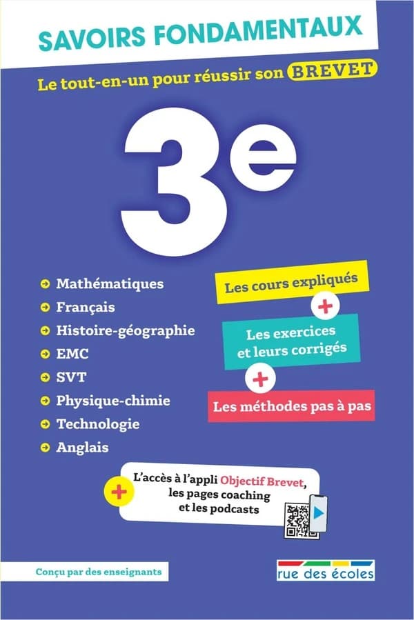 Savoirs fondamentaux : Toutes les matières : 3e ; Le tout-en-un pour réussir son brevet