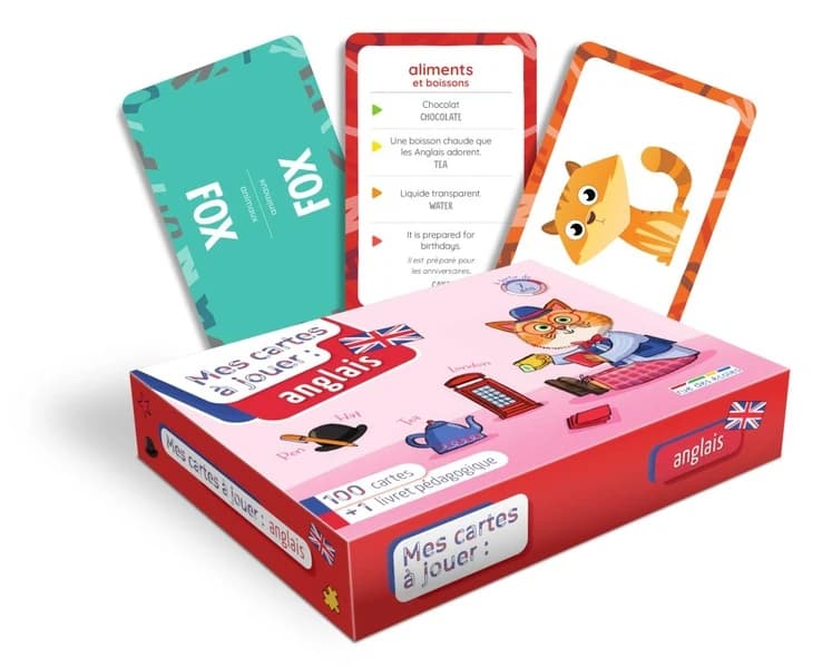 Mes cartes à jouer : anglais : 100 cartes + 1 livret pédagogique