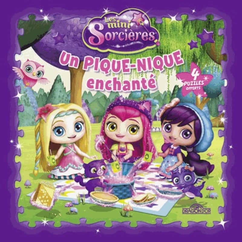 Un pique-nique enchanté. 4 puzzles offerts