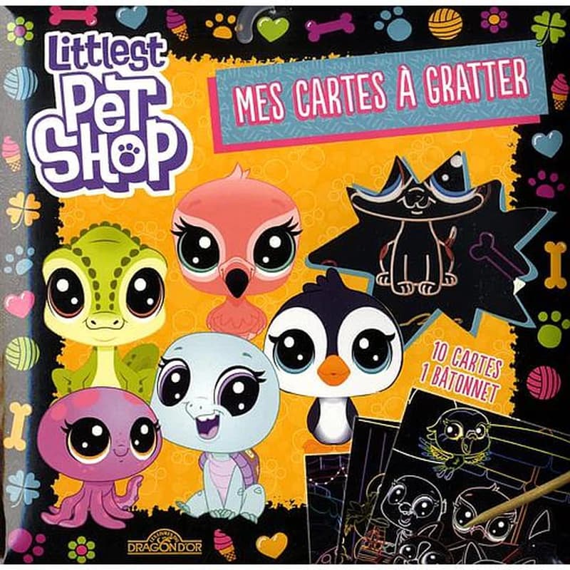 Mes cartes à gratter Littlest Pet Shop - Jaune