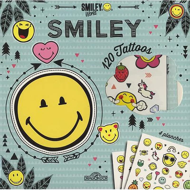 Smiley 120 tattoos - Avec 4 planches de tatoos