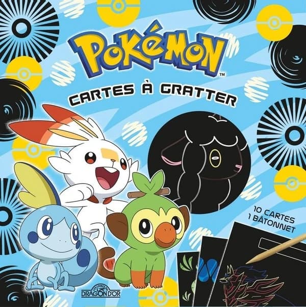 Cartes à gratter Pokémon [Galar] : 10 cartes, 1 bâtonnet : [Carte à gratter]