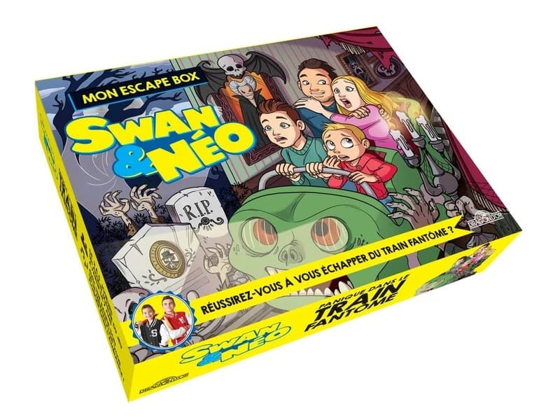 Swan et Néo : mon escape box ; panique dans le train fantôme