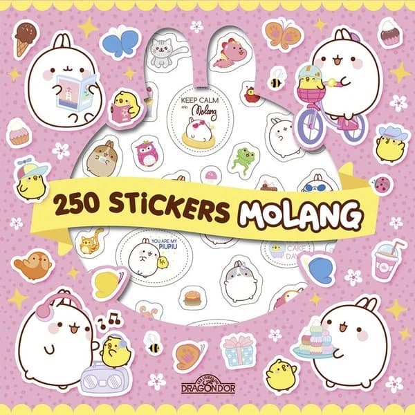 Molang : 250 stickers ; kawai