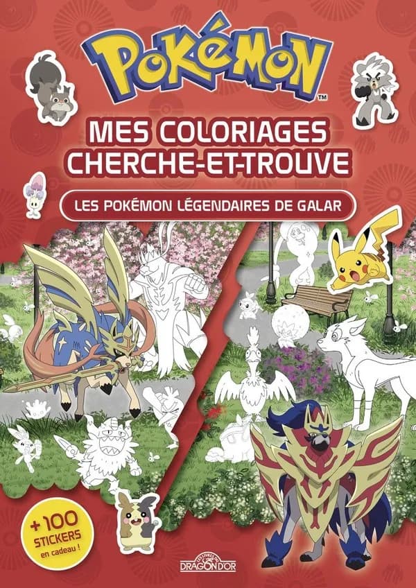 Mes coloriages cherche-et-trouve : Pokémon : les Pokémon légendaires de Galar : [Album à colorier]