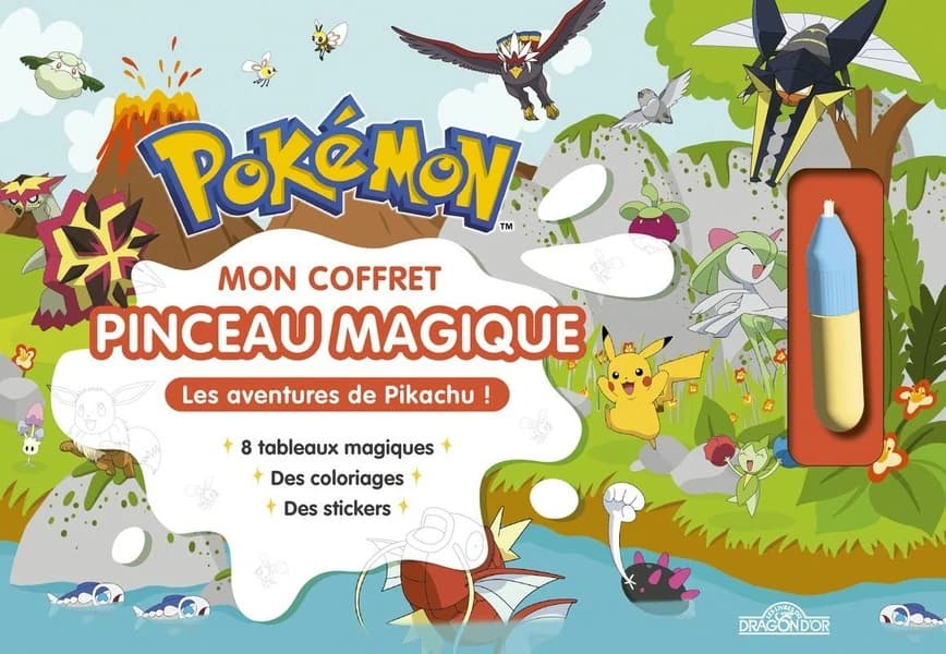 Pinceau magique : coffret : Pokémon : les aventures de Pikachu !
