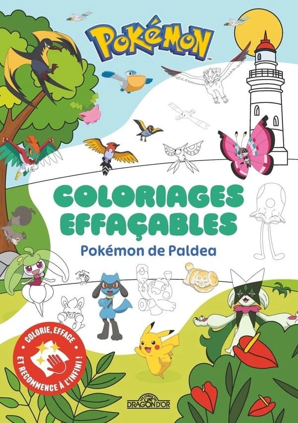 Pokémon - Coloriages effaçables : Pokémon de Paldea : [Album à colorier]