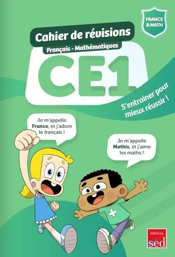Cahier de révision ; français, maths ; CE1