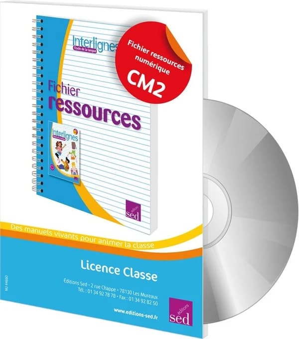 INTERLIGNES : EDL ; CM2 ; fichier ressources+numérique (édition 2018)