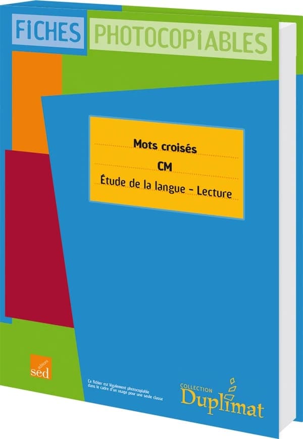 DUPLIMAT : mots croisés ; CM