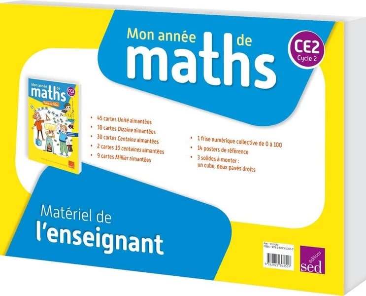 MON ANNEE DE MATHS : CM1 ; matériel enseignant