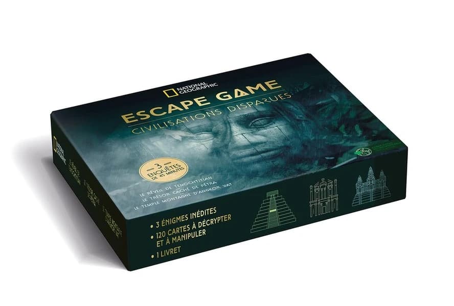 Escape game : Civilisations disparues ; 3 enquêtes de 45 minutes