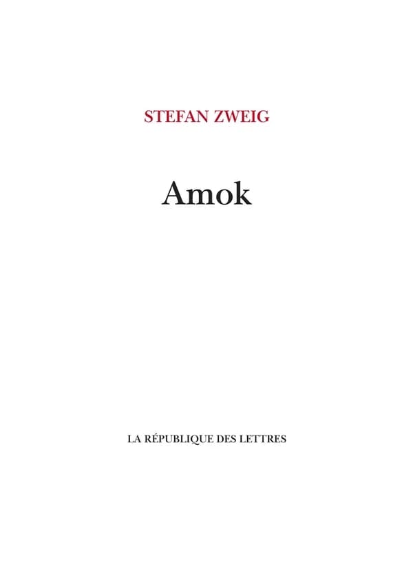 Amok ou le fou de Malaisie
