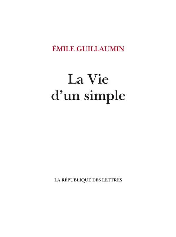 La vie d'un simple : mémoires d'un métayer