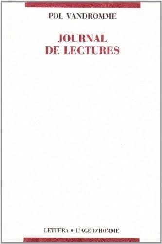 Journal de lectures