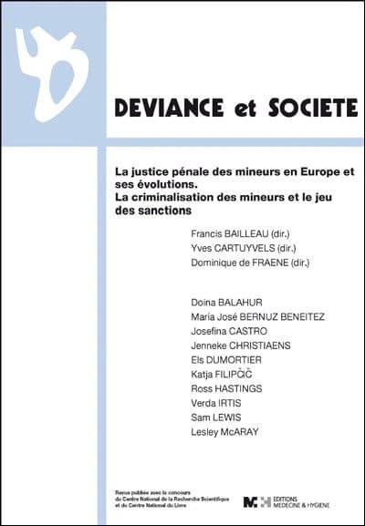 La justice pénale des mineurs en Europe et ses évolutions : la criminalisation des mineurs et le jeu des sanctions