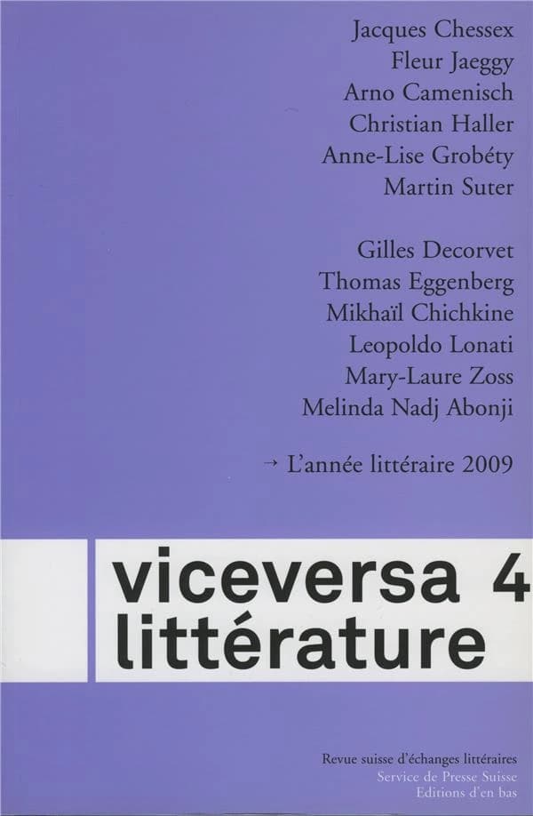 Viceversa littérature Tome 4