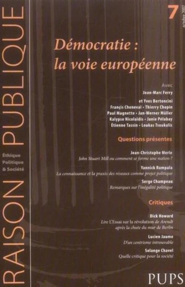 RAISON PUBLIQUE n.7 : les démocraties : la voie européenne