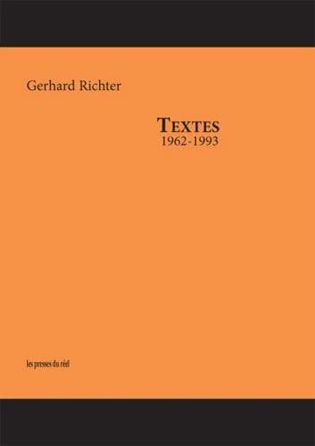 Textes : 1962-1993 (3e éd.) Gerhard Richter ; [notes et entretiens réunis par Hans Ulrich Obrist] ; [traduit de l'allemand par Catherine Métais Bürhendt] ; [sous la direction de Xavier Douroux]