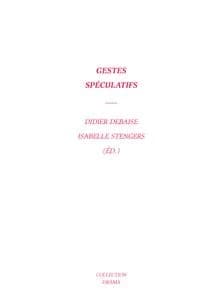 Gestes spéculatifs