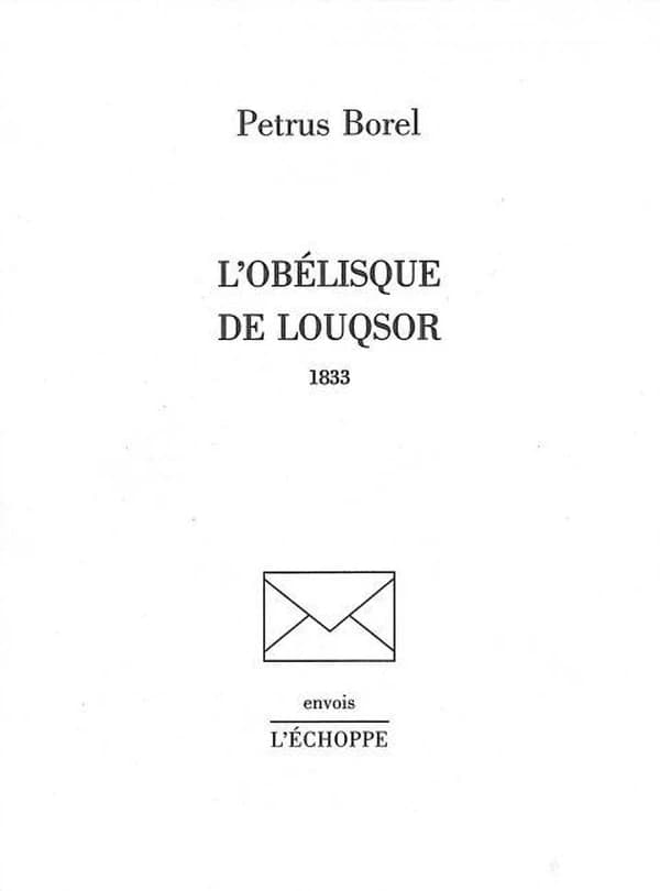 L'obélisque de Louqsor : 1833