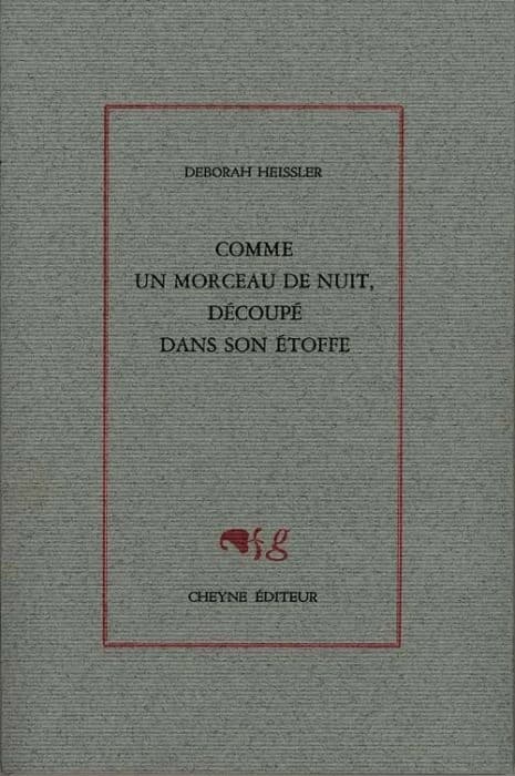 Comme un morceau de nuit, découpé dans son étoffe