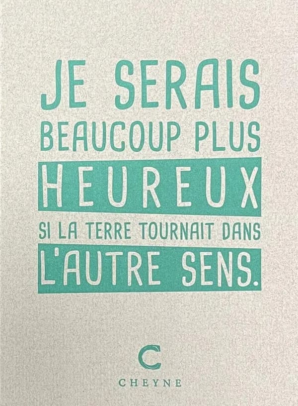 Carnet Poèmes pour grandir : Je serais beaucoup plus heureux si la Terre tournait dans l'autre sens.